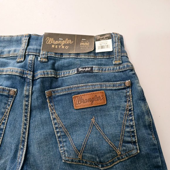 Wrangler Retro Mae Bootcut Jeans Size 1/26 Junior Blue NWT - Picture 4 of 6
